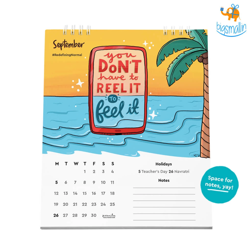 Pranita Kocharekar Redefining Normal Desk Calendar 2022