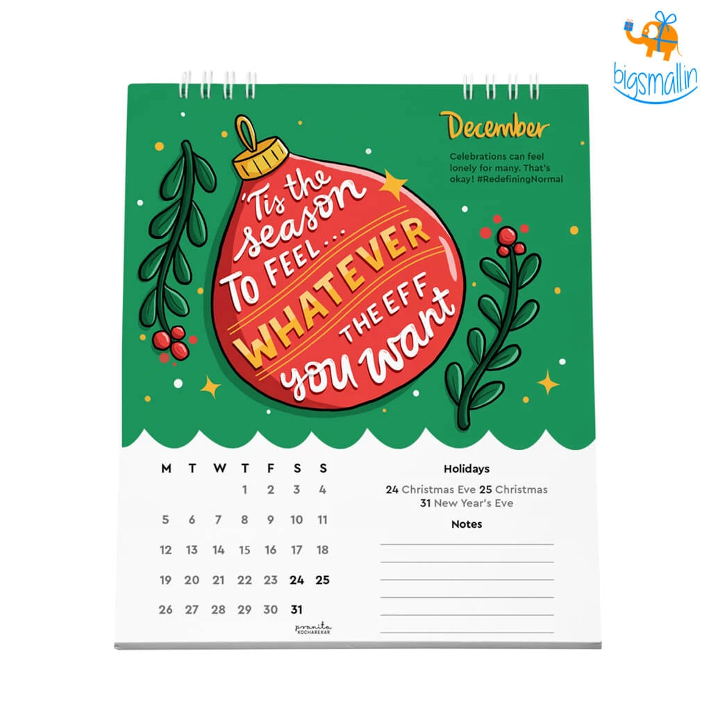 Pranita Kocharekar Redefining Normal Desk Calendar 2022
