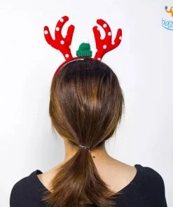 Coral Tree Reindeer Hair Band - Set Of 2