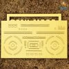 Doodlee Do Retro Boombox Bookmark Corporate