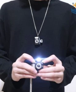 AmyLi All Of It Camera Pendant With Chain