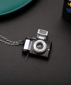 AmyLi All Of It Camera Pendant With Chain