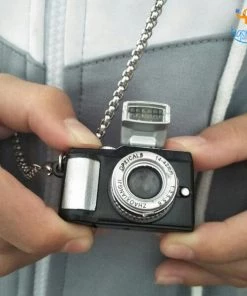 AmyLi All Of It Camera Pendant With Chain