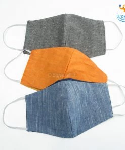 Oon Father's Day Reusable Cotton Masks - Set Of 3 (Assorted Colors)