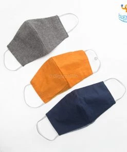 Oon Father's Day Reusable Cotton Masks - Set Of 3 (Assorted Colors)