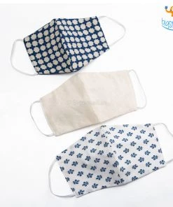 Oon Reusable Cotton Printed Masks - Set Of 3 (Assorted Designs) Father's Day