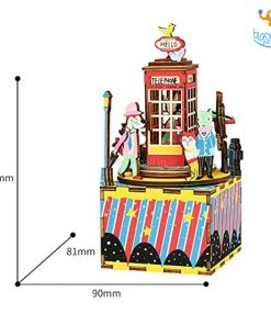 Dream Beans DIY Music Box Wooden Puzzle - Phone Booth