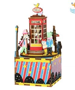 Dream Beans DIY Music Box Wooden Puzzle - Phone Booth