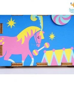 Dream Beans All Of It DIY Music Box Wooden Puzzle - Amusement Park