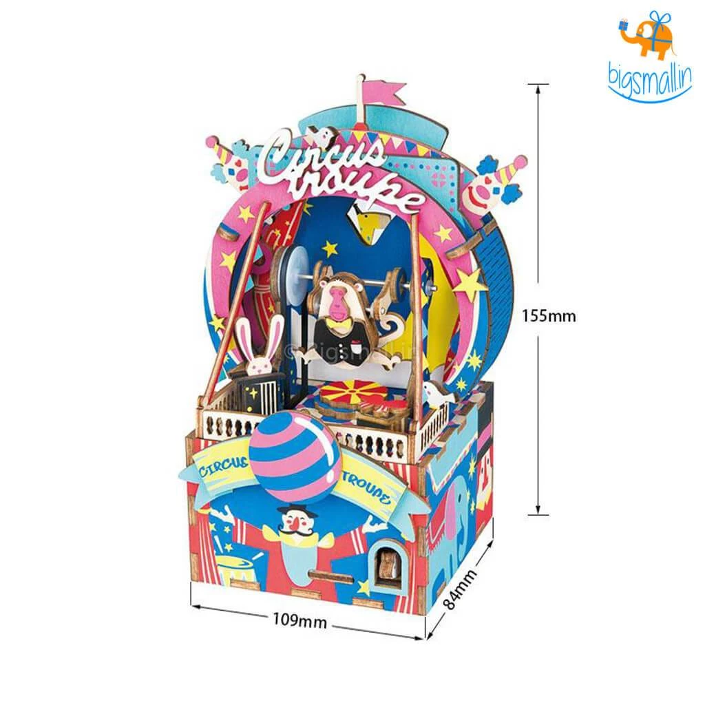 Dream Beans All Of It DIY Music Box Wooden Puzzle - Amusement Park