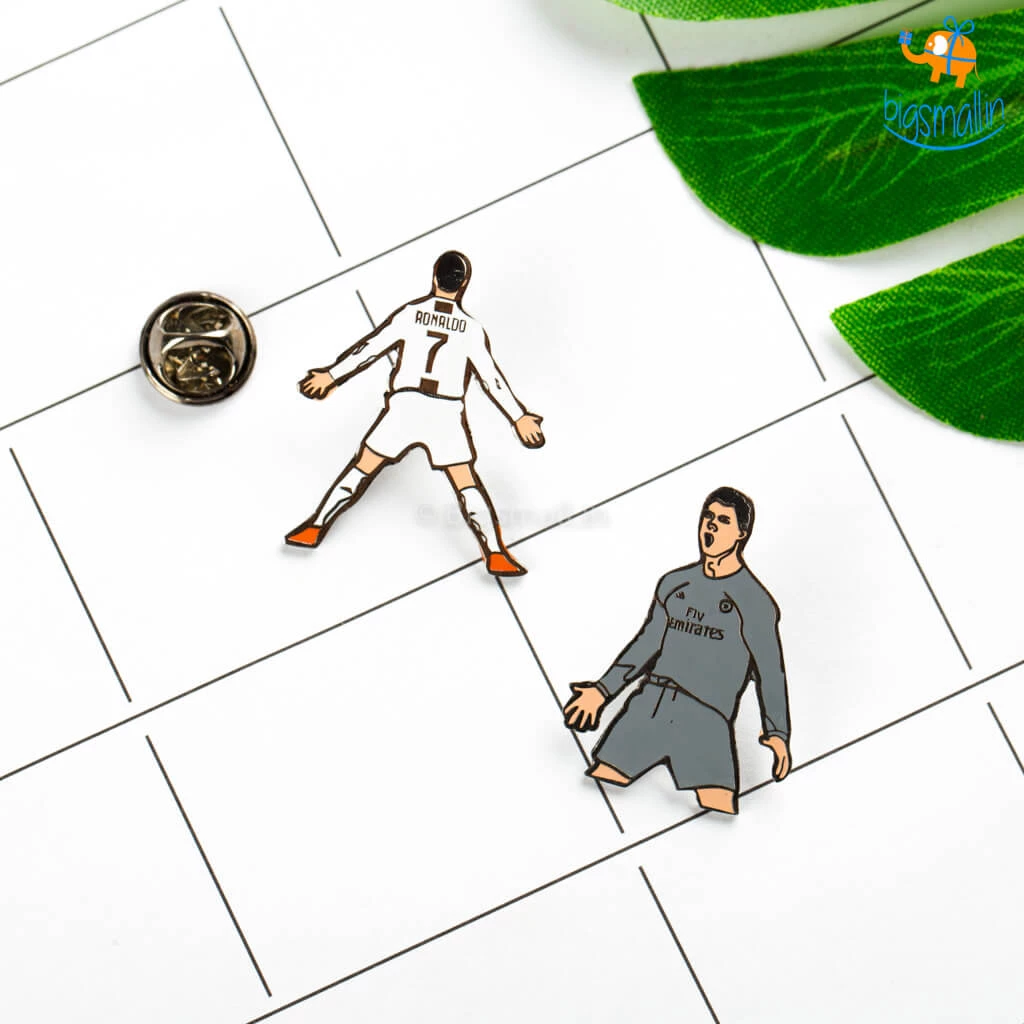 Bigsmall_piu All Of It Ronaldo Lapel Pins - Set Of 2