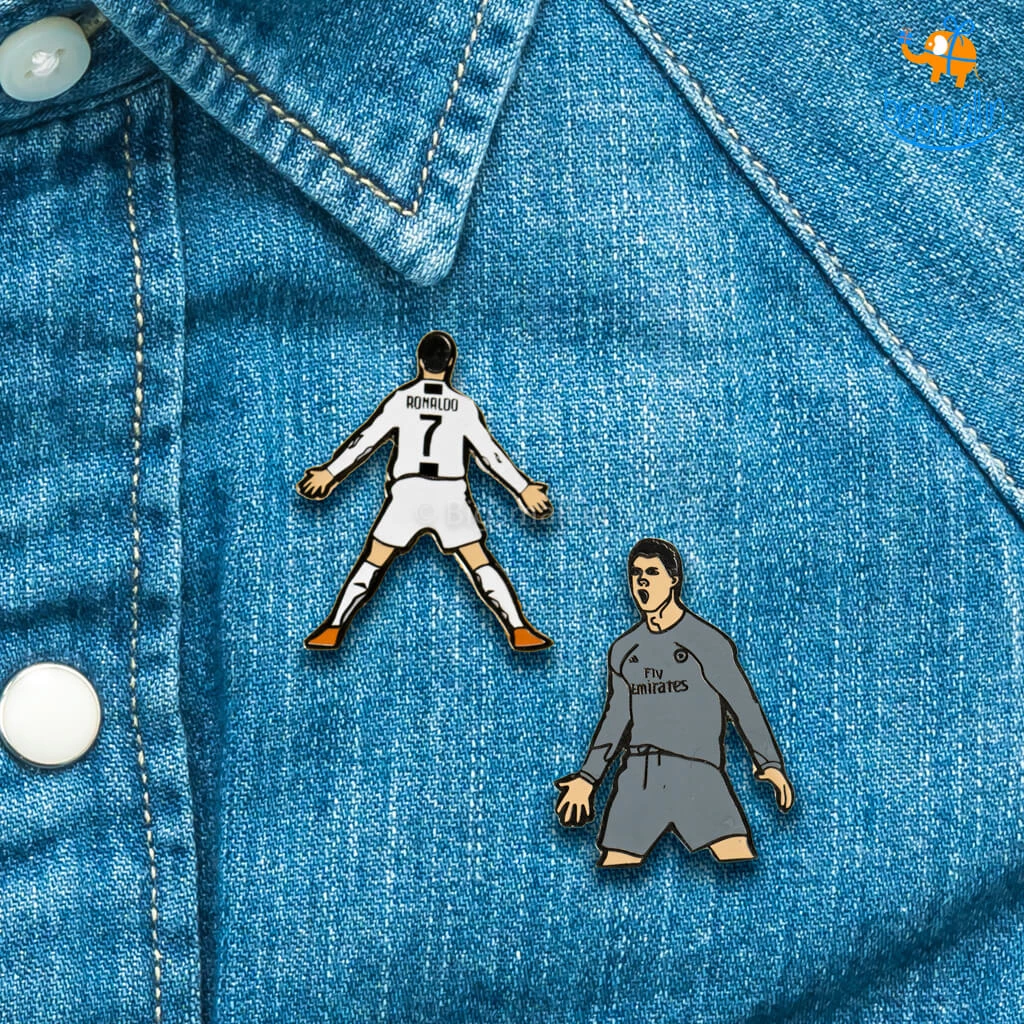 Bigsmall_piu All Of It Ronaldo Lapel Pins - Set Of 2