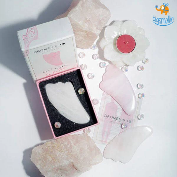 Dromenco Rose Quartz Gua Sha Stone All Of It