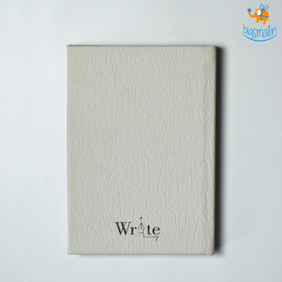 Writenery Nerd Girl Leatherette Notebook With Pencil Holder