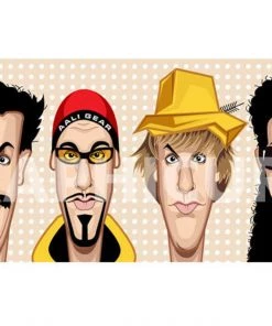 Graphicurry Sacha Baron Cohen Laminated Poster