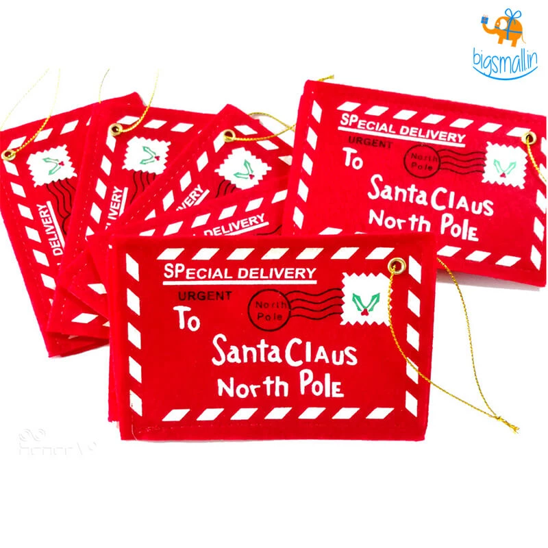 Coral Tree Santa Felt Letter Envelopes All Of It
