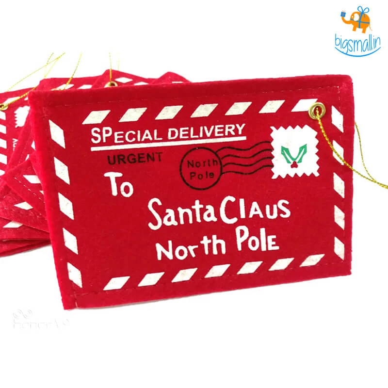 Coral Tree Santa Felt Letter Envelopes All Of It