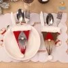 Coral Tree 3D Santa Hat Cutlery Cover All Of It