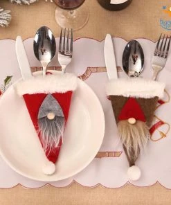 Coral Tree 3D Santa Hat Cutlery Cover All Of It