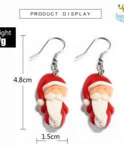 VinnyC Santa Earrings