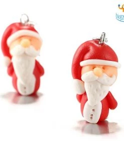 VinnyC Santa Earrings