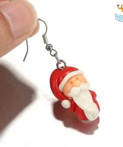 VinnyC Santa Earrings