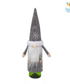 Coral Tree Santa Claus Felt Wine Bottle Covers - Set Of 2 All Of It