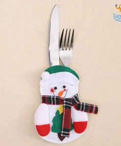 Coral Tree Christmas Cutlery Cover - Pack Of 4