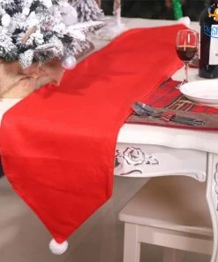 Coral Tree Christmas 3D Table Runner