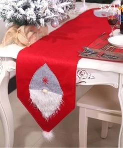 Coral Tree Christmas 3D Table Runner