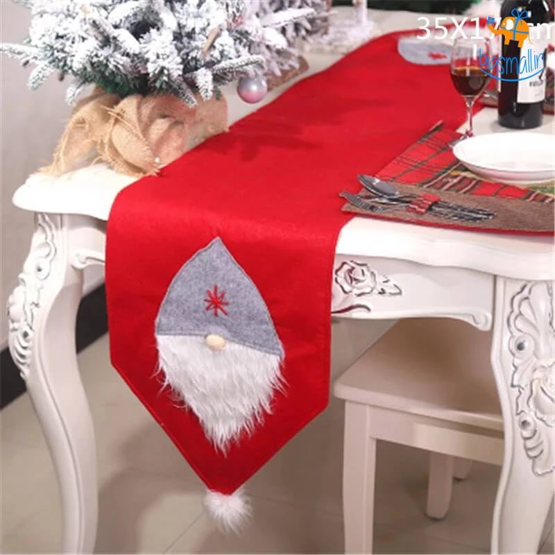 Coral Tree Christmas 3D Table Runner