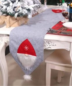Coral Tree Christmas 3D Table Runner