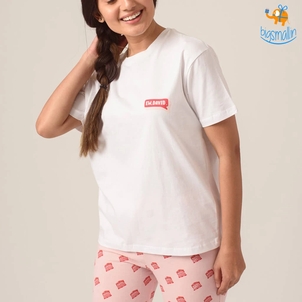 Bigsmall_soxytoes Schitt's Creek Pyjama & T-Shirt Set