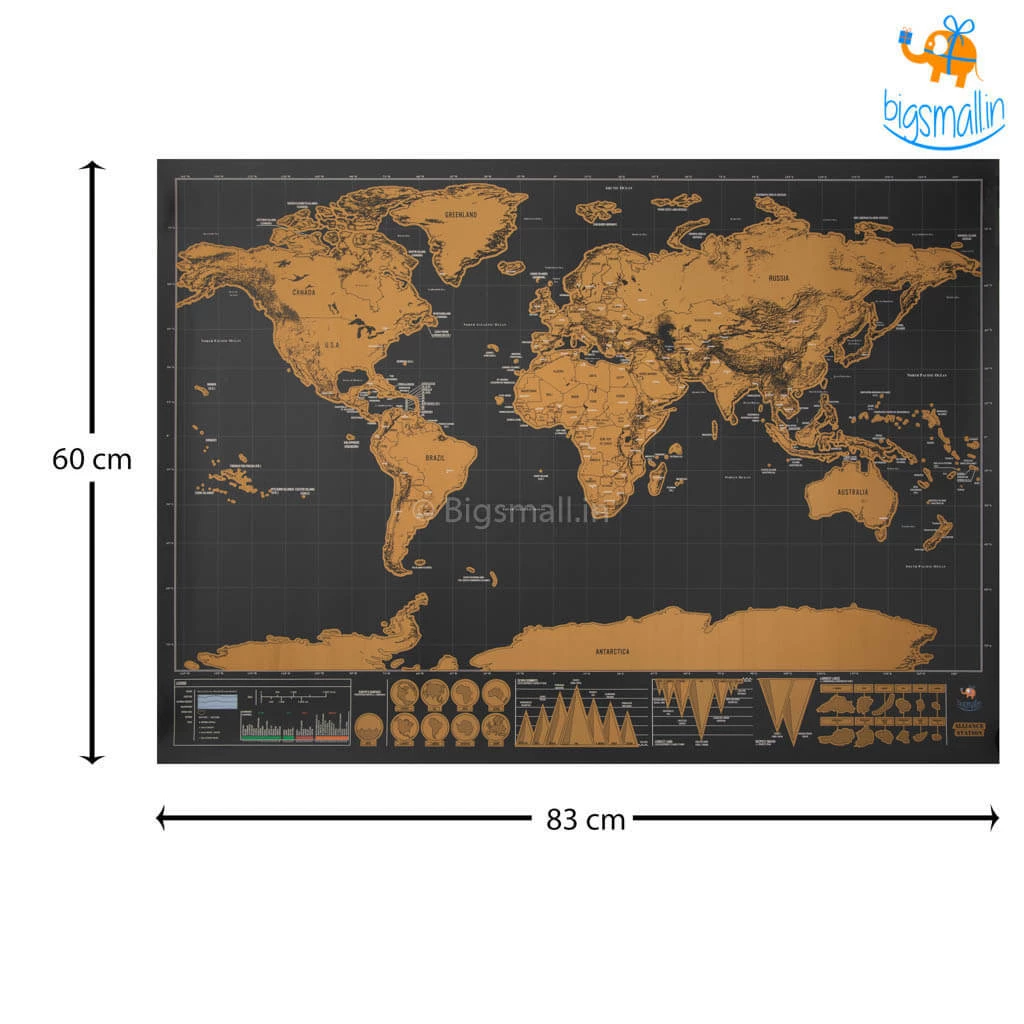 VinnyC Father's Day Scratch World Map
