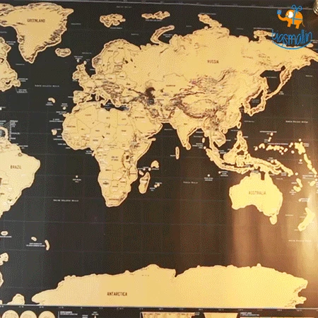 VinnyC Father's Day Scratch World Map