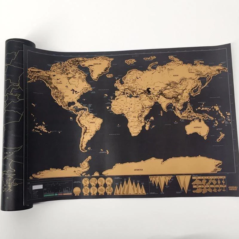 VinnyC Father's Day Scratch World Map