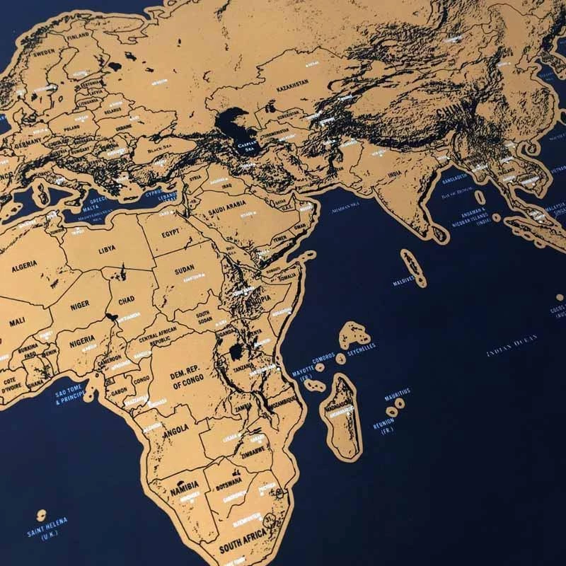 VinnyC Father's Day Scratch World Map