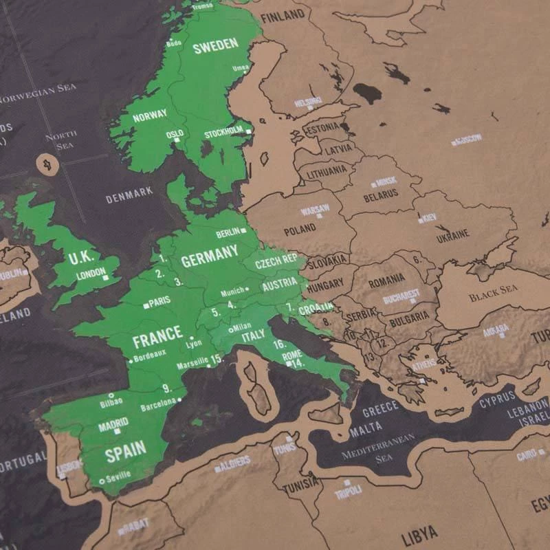 VinnyC Father's Day Scratch World Map