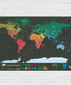 VinnyC Father's Day Scratch World Map