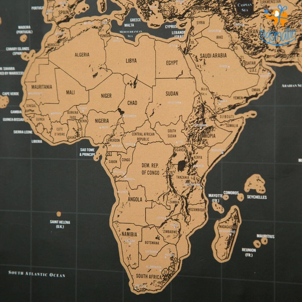 VinnyC Father's Day Scratch World Map