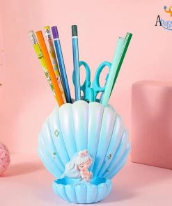 Bigsmall_hmk Sea Shell & Mermaid Desk Organizer