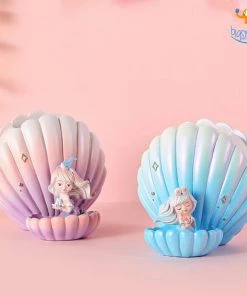 Bigsmall_hmk Sea Shell & Mermaid Desk Organizer