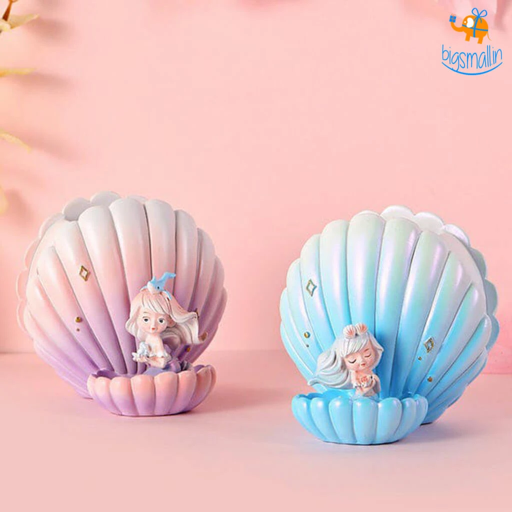 Bigsmall_hmk Sea Shell & Mermaid Desk Organizer