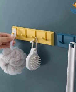 Sparkle Story Yellow Minimal Self-Adhesive Wall Hooks All Of It