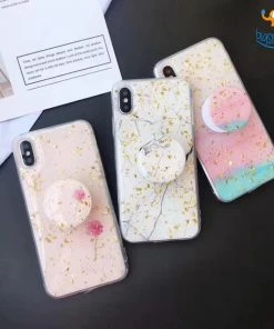 AmyLi Space Colours IPhone Cover With Pop Socket