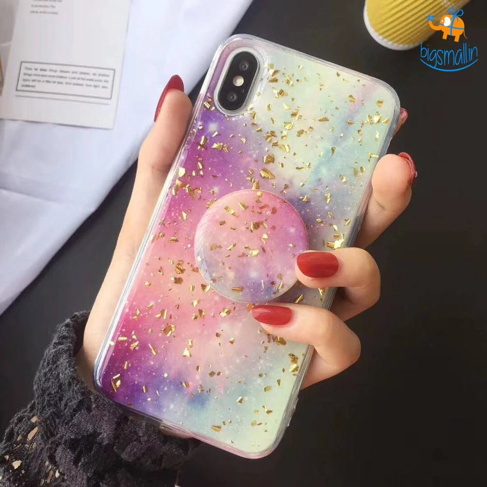 AmyLi Space Colours IPhone Cover With Pop Socket