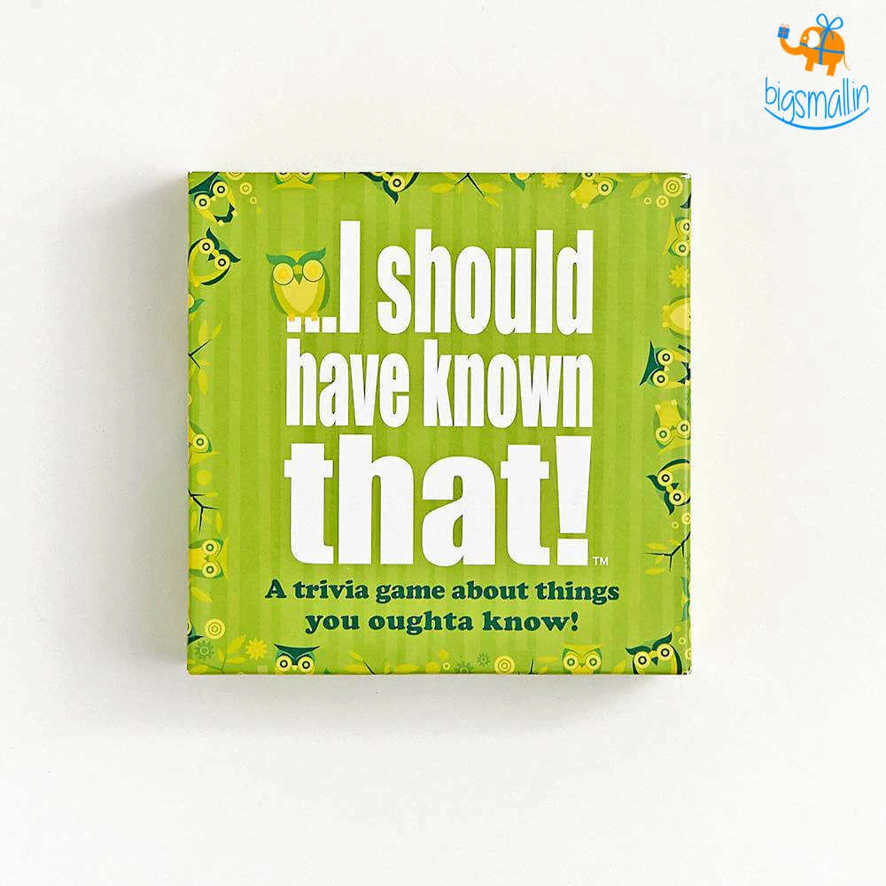 Bigsmall I Should Have Known That! Card Game