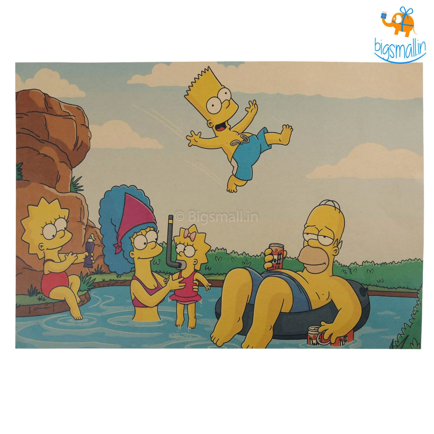 AmyLi Simpsons Kraft Paper Poster