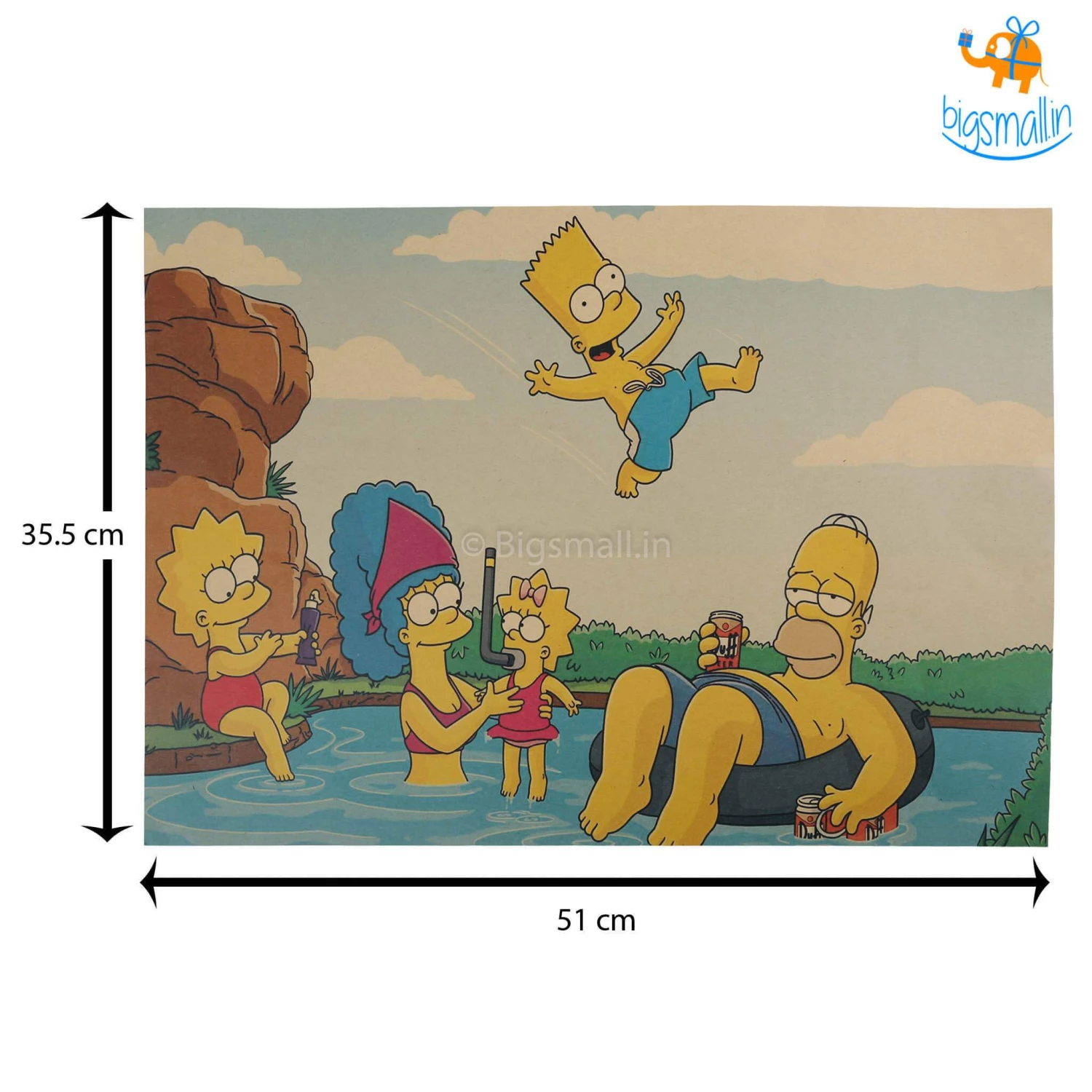 AmyLi Simpsons Kraft Paper Poster