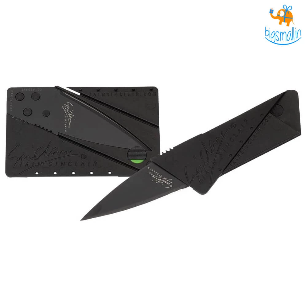 Coral Tree Cardsharp Credit Card Folding Knife All Of It